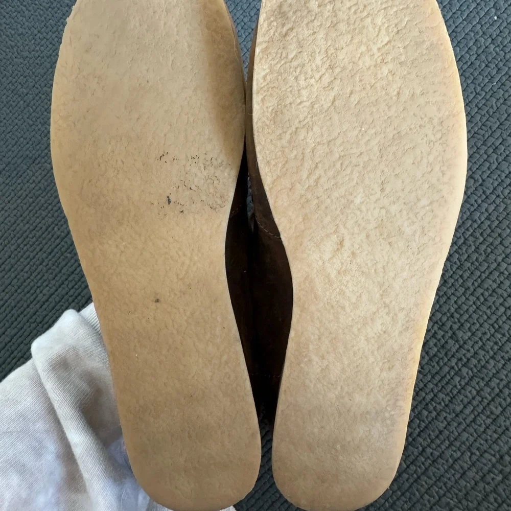 Clarks Brown Leather Loafers - Picture 4 of 7